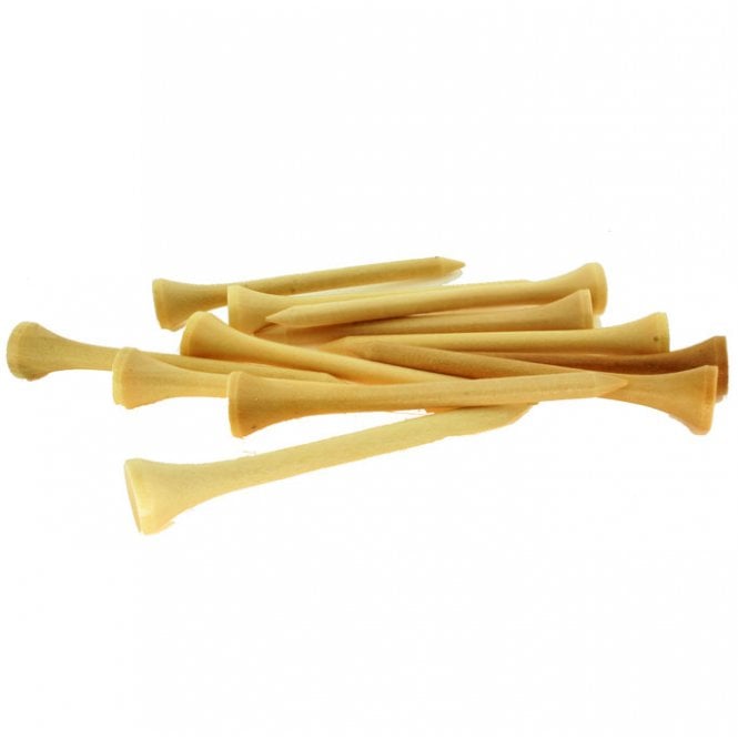 1000 NATURAL 55mm (2 1/8) Wooden Golf Tees Brand NEW