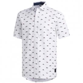 adidas Adicross Stretch Woven Button Down Shirt - White
