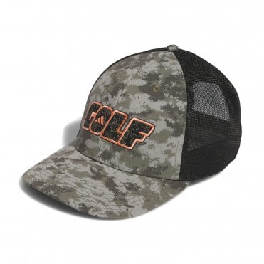 adidas Golf Low-Profile Trucker Cap - camo print - OSFM