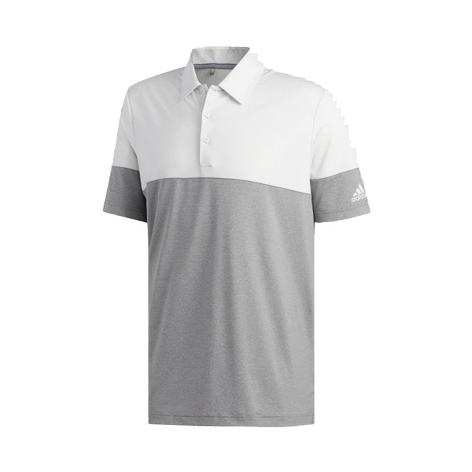 adidas  Ultimate365 Hthr Blocked Polo - GREY3/WHITE
