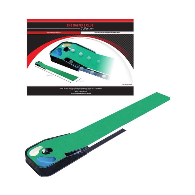 Brand Fusion Golfers Choice Putting Mat with Ball Retriever