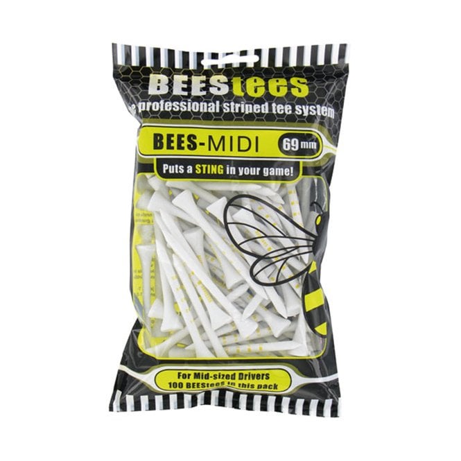 Brand Fusion GOLFERS CLUB COLLECTION BEES TEES 69MM  WOOD LARGE PACK