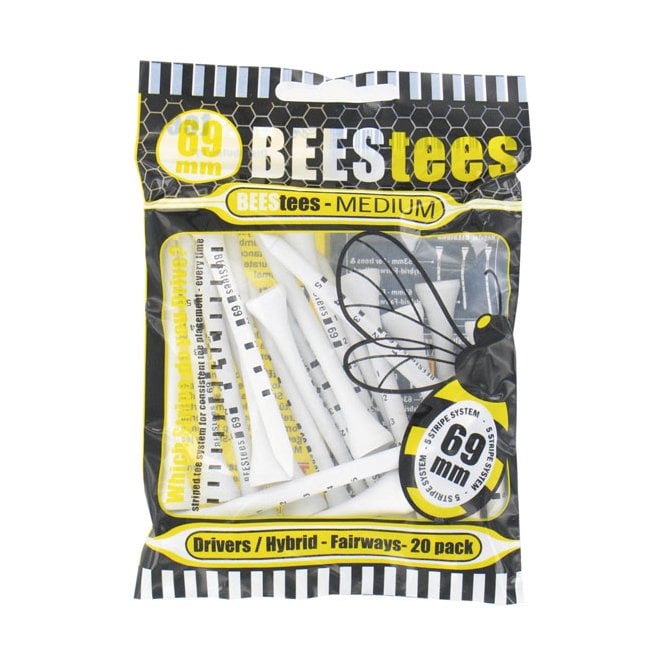 Brand Fusion GOLFERS CLUB COLLECTION BEES TEES 69MM  WOOD SMALL PACK