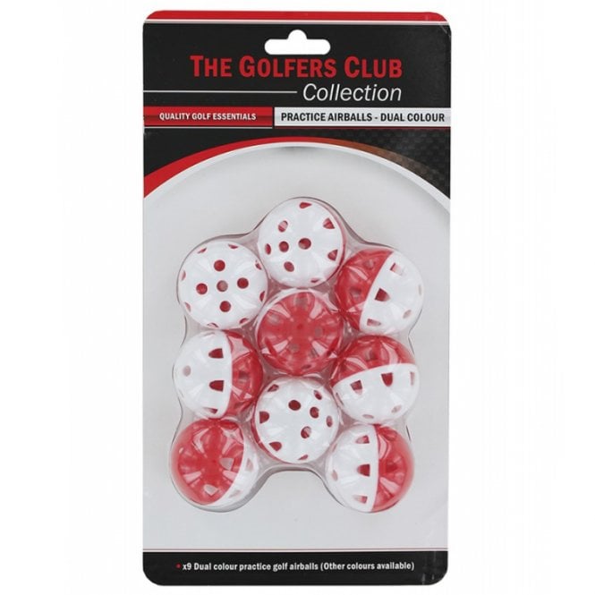 Brand Fusion The Golfers Club Air Ball White/Red Ball 9 Pack
