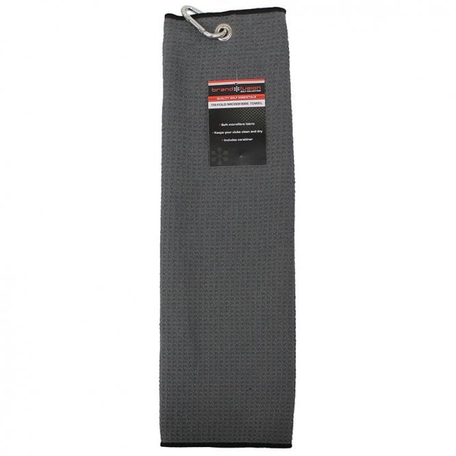 Brand Fusion  Tri-Fold Microfibre Towel Grey