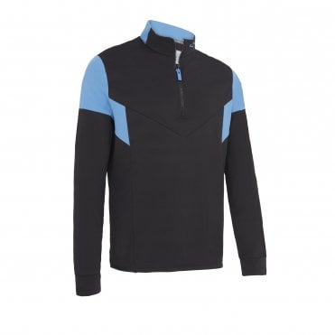 Callaway 1/4 Zip Colour Block Pullover  CAVIAR
