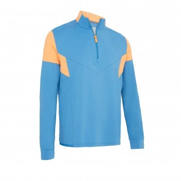 Callaway 1/4 Zip Colour Block Pullover  VALLARTA BLUE