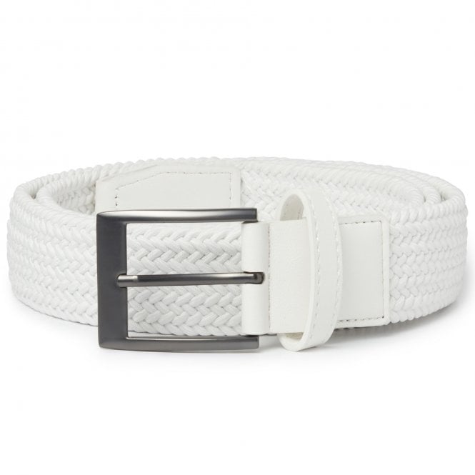 Callaway  Braided Stretch Belt Bright White