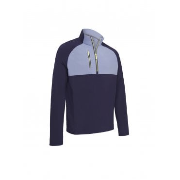 Callaway Colour Block Chev Print Pullover  PEACOAT