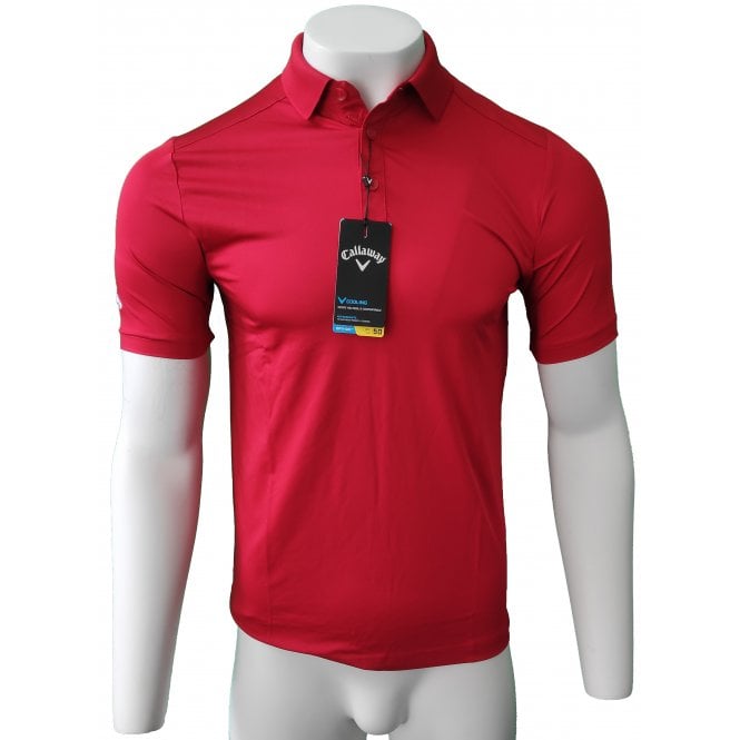 Callaway  Essential Micro Polo Shirt - Tango Red