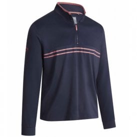 Callaway L/S MIXED MEDIA FLEECE - PEACOAT