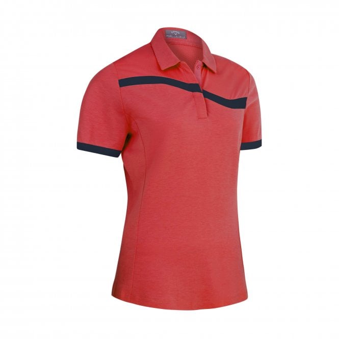 Callaway  Ladies COLOR BLOCK POLO GERANIUM
