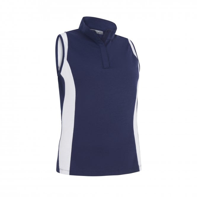 Callaway  Ladies COLOURBLOCK SLEEVELESS POLO PEACOAT
