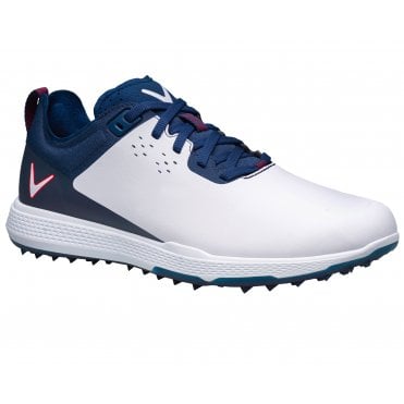 Callaway Mens NITRO PRO Golf Shoes WHITE/NAVY/RED
