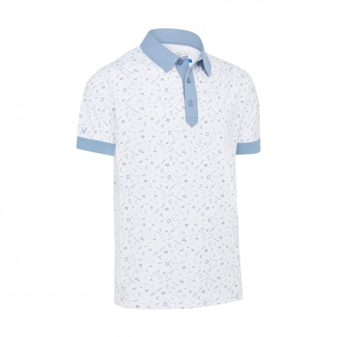 Callaway  X Chev Mephis All Over Print Polo BRIGHT WHITE