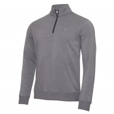 Calvin Klein COLUMBIA HALF ZIP SWEATER Silver Marl