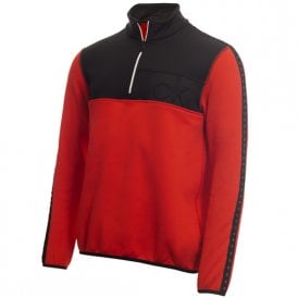 Calvin Klein DENALI HALF ZIP - CAYENNE