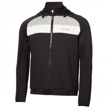 Calvin Klein Fracture Hooded Full Zip Black