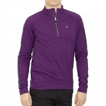 Calvin Klein Half Zip Thermo Tech Pullover - Regal