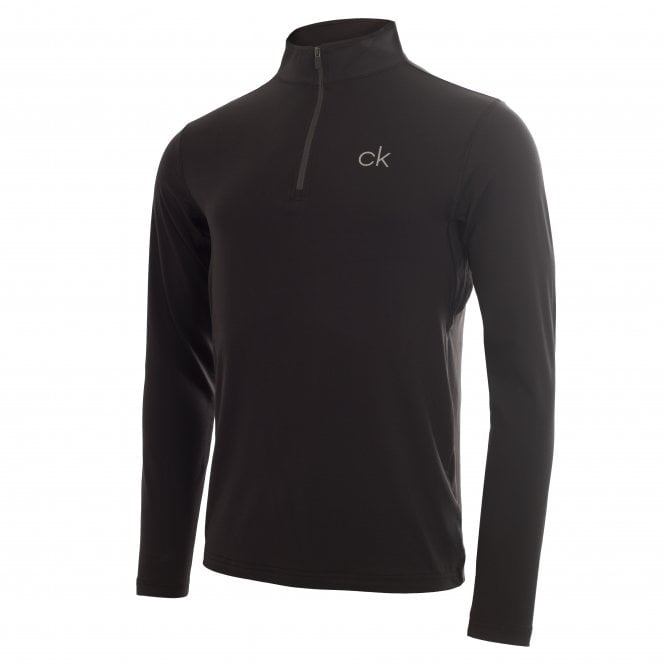Calvin Klein  NEWPORT HALF ZIP - BLACK