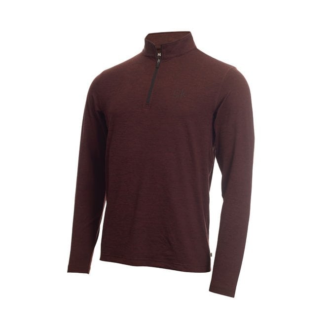 Calvin Klein  NEWPORT HALF ZIP - BLACKBERRY