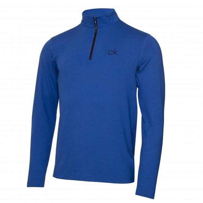Calvin Klein  NEWPORT HALF ZIP - Nautical Blue Marl