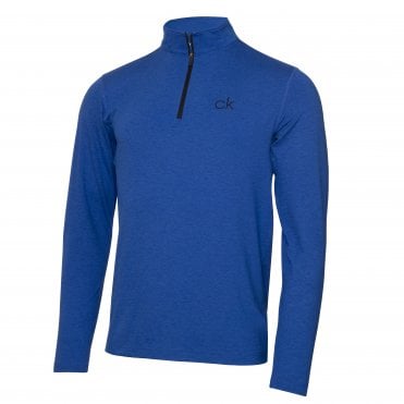 Calvin Klein NEWPORT HALF ZIP - Nautical Blue Marl