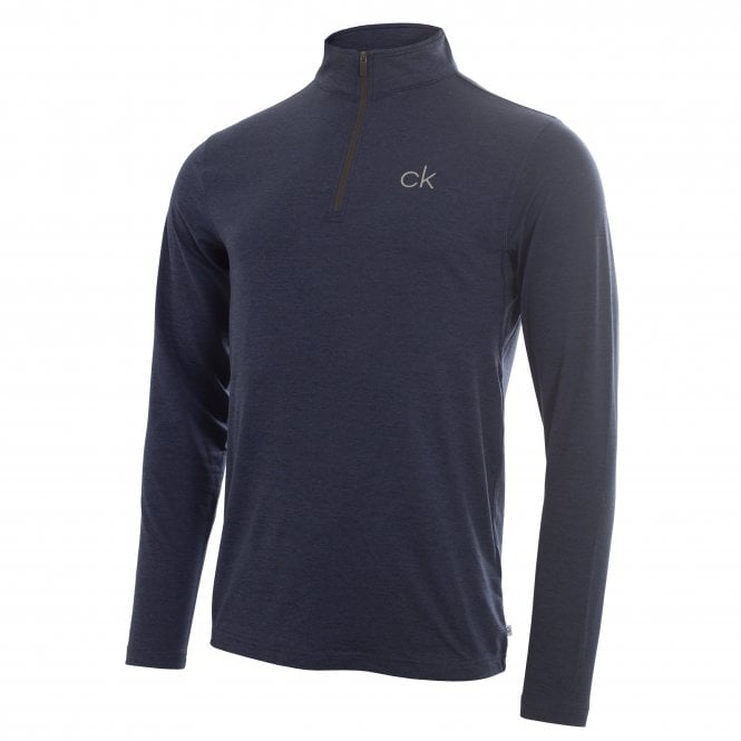 Calvin Klein  NEWPORT HALF ZIP - Navy Marl