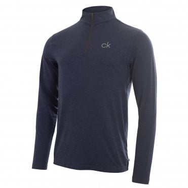Calvin Klein NEWPORT HALF ZIP - Navy Marl