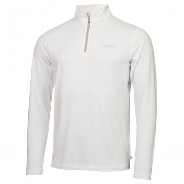 Calvin Klein NEWPORT HALF ZIP WHITE