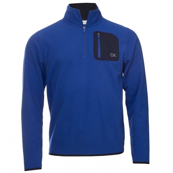 Calvin Klein  PLANET FLEECE HALF ZIP ROYAL