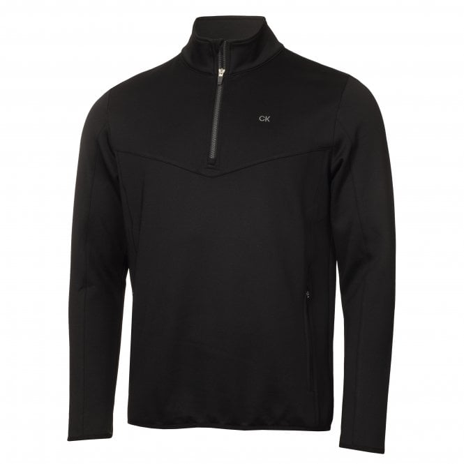 Calvin Klein  Traverse 1/2 Zip Mid-Layer - BLACK