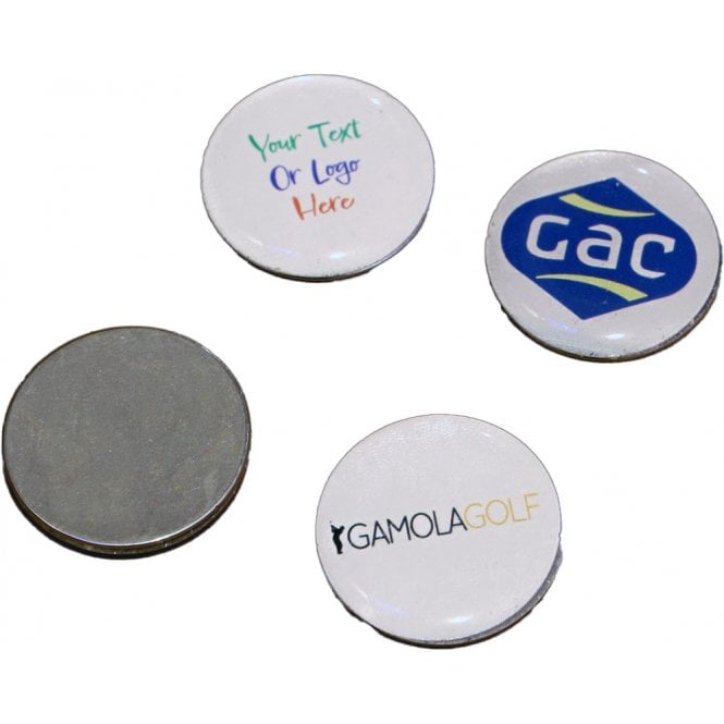 Custom Logo Personalised 25mm Resin Dome Golf Ball Marker Coin