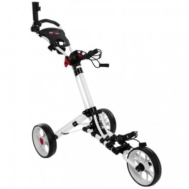 EZEGLIDE SMART FOLD 3 WHEEL GOLF TROLLEY - WHITE