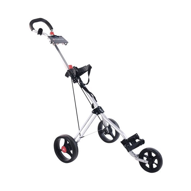 Fast Fold  Force 3 Wheel Golf Trolley - Silver