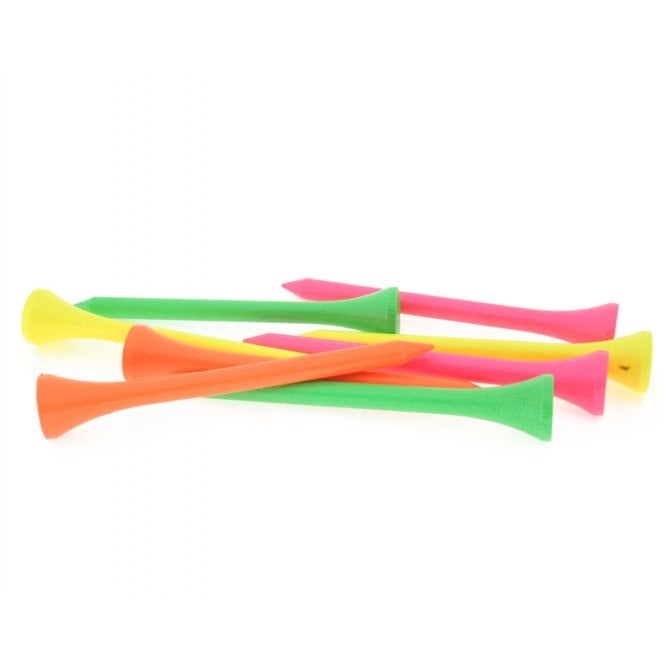 Gamola Golf 500 Neon Mixed Coloured Wooden 70mm 2 3/4 Golf Tees