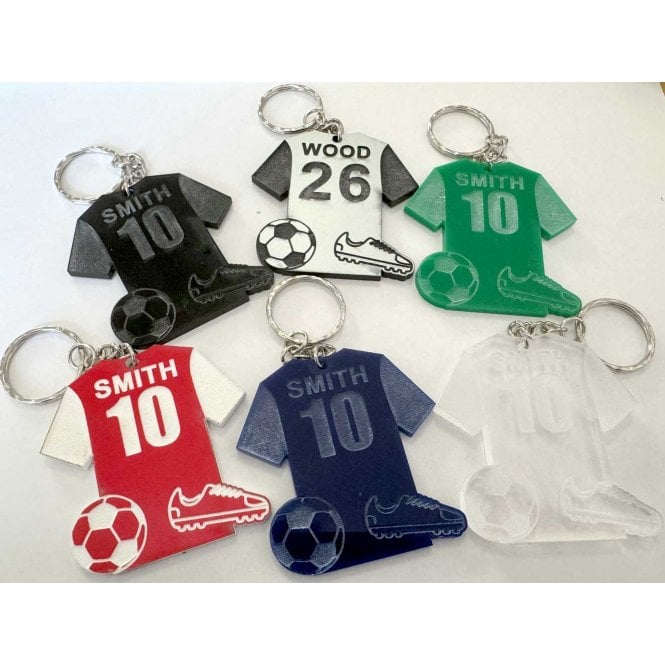 Gamola Golf Laser Engraved Custom Football Shirt Acrylic Keyring