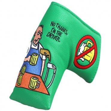 Green Designated Driver Beer Novelty Blade Putter Headcover