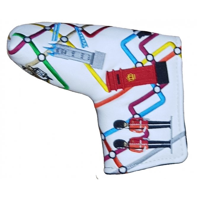Gamola Golf London UK White Blade Putter Cover - England
