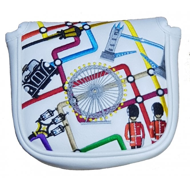 Gamola Golf London UK White Mallet Putter Cover - England