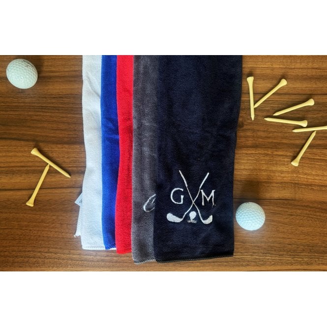 Gamola Golf Personalised Embroidered Trifold Cotton Velour Golf Towel