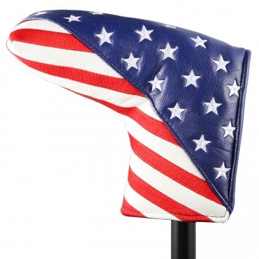 USA Flag PU leather Blade Putter Headcover
