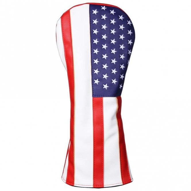 Gamola Golf USA Flag PU leather Fairway Wood Headcover