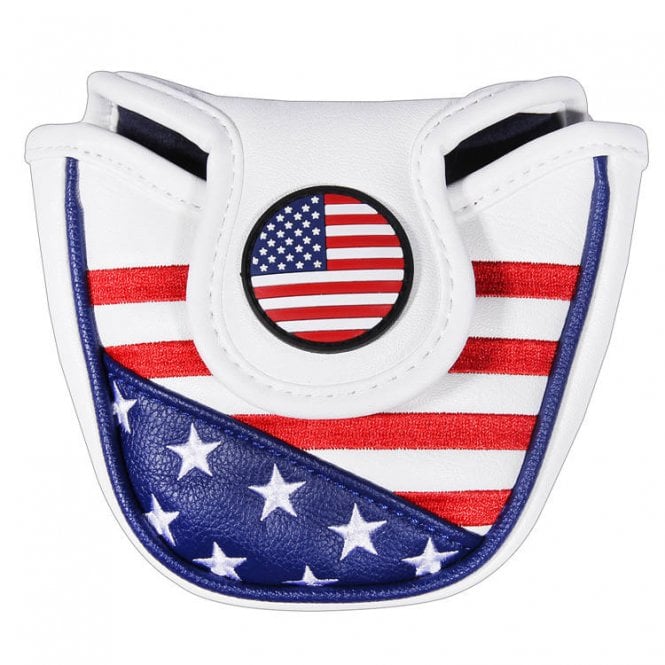 Gamola Golf USA Flag PU leather Mallet Putter Headcover
