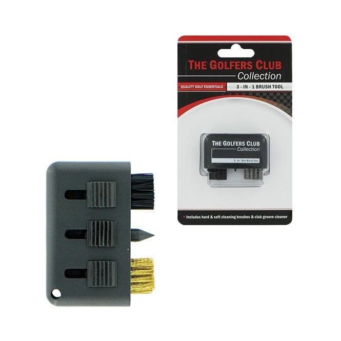Golfers Club Collection  3 IN 1 BRUSH TOOL