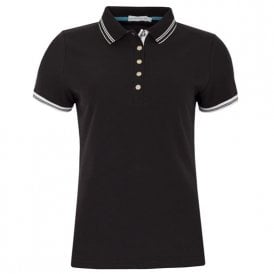 Green Lamb CLAUDINE CLUB POLO - BLACK