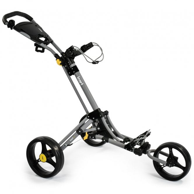 iCart  Go - 3 Wheel Push Trolley Grey/Black