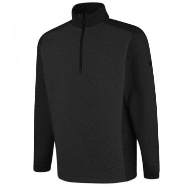 ISLAND GREEN MENS TOP LAYER WITH JACQUARD KNIT BLACK
