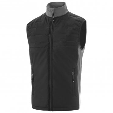 ISLAND GREEN Padded Gilet - Black/Charcoal