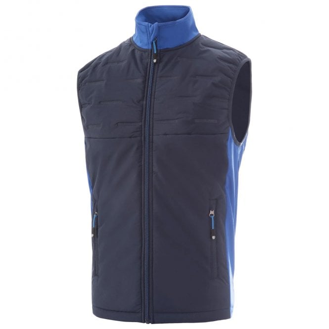 Island Green  Padded Gilet - Navy/Royal